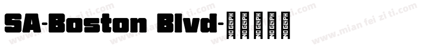 SA-Boston Blvd字体转换